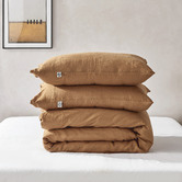 Natural Home Rust European Flax Linen Quilt Cover Set