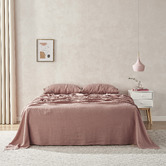 Aldrin Home Plain Dyed European Flax Linen Sheet Set