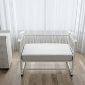 Aldrin Home White Organic Cotton Cot Mattress Protector