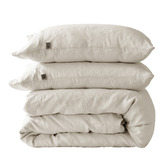 Aldrin Home Natural Findlay European Flax Linen Quilt Cover Set