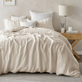 Aldrin Home Natural Findlay European Flax Linen Quilt Cover Set