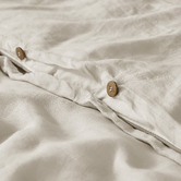 Aldrin Home Natural Findlay European Flax Linen Quilt Cover Set