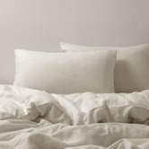 Aldrin Home Natural Findlay European Flax Linen Quilt Cover Set