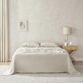 Aldrin Home Solid French Flax Linen Sheet Set