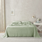 Aldrin Home Solid French Flax Linen Sheet Set