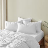 Aldrin Home White 400TC Bamboo Quilt Cover Set