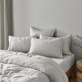 Aldrin Home Dove Grey 400TC Bamboo Quilt Cover Set