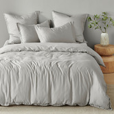 Aldrin Home Dove Grey 400TC Bamboo Quilt Cover Set