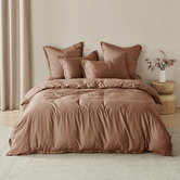Aldrin Home Earth 400TC Bamboo Quilt Cover Set