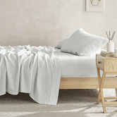 Aldrin Home Solid French Flax Linen Sheet Set