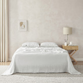 Aldrin Home Solid French Flax Linen Sheet Set