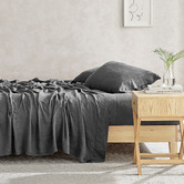 Aldrin Home Solid French Flax Linen Sheet Set