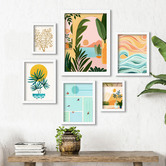 6 Piece Ocean View II Gallery Wall Art Set | Temple & Webster