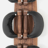 WaterRowerNohrd 9 Piece Walnut Wood Wall Mounted Kettlebell Set