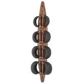 WaterRowerNohrd 9 Piece Walnut Wood Wall Mounted Kettlebell Set