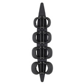 WaterRowerNohrd 9 Piece Black Beech Wood Wall Mounted Kettlebell Set