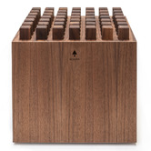 WaterRowerNohrd HedgeHock Walnut Wood Ottoman Stool
