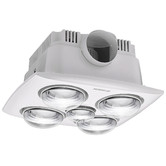 Martec Contour 4 Heater Bathroom Exhaust Fan with LED