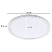 Martec Fino 21cm White Tri-Colour LED Oyster Light