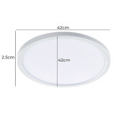Martec Fino 21cm White Tri-Colour LED Oyster Light