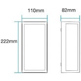 Martec Ashton 10W Tri-CCT LED Outdoor Wall Light