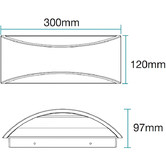 Martec Nova Tri-CCT LED Outdoor Wall Light