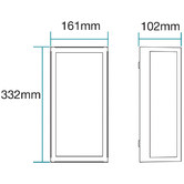 Martec Vancouver 33cm Outdoor Flush Mount Wall Light
