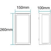 Martec Vancouver 26cm Outdoor Flush Mount Wall Light
