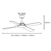 Martec Discovery ABS Outdoor Ceiling Fan