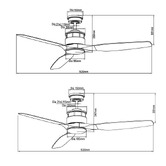 Martec Governor AC Ceiling Fan with Tri-Colour LED