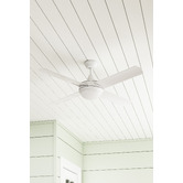 Martec White Link 4 Blade AC Ceiling Fan with Light Kit &amp; Remote