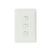 Martec Striker 419mm White 3-in-1 Bathroom Heater Exhaust Fan with LED Light