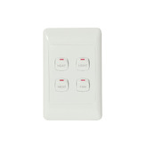 Martec Striker 369mm White Square 3-in-1 Bathroom Heater Exhaust Fan with LED Light