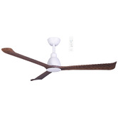 Martec Polo 132cm Walnut &amp; White Smart DC Ceiling Fan