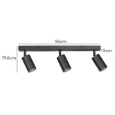 Martec Crest 316 Stainless Steel 3 Lamp Bar Spotlight