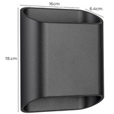 Martec Kiora LED Outdoor Up/Down Wall Light