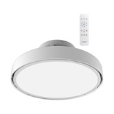 Martec Fantom 48cm White DC Bladeless Smart Ceiling Fan with LED Light
