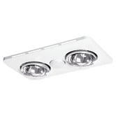 Martec Essence 419mm White 3-in-1 Bathroom Heater Exhaust Fan with LED Light