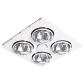 Martec Essence 369mm White 3-in-1 Bathroom Heater Exhaust Fan with LED Light