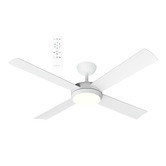 Martec Quantum Matte White DC Ceiling Fan with LED Light