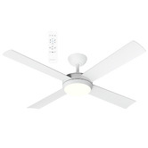 Martec Quantum Matte White DC Ceiling Fan with LED Light