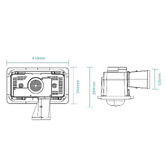 Martec Essence 419mm White 3-in-1 Bathroom Heater Exhaust Fan with LED Light