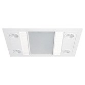 Martec Linux DC White 1000W 3-in-1 Bathroom Heater Exhaust Fan with LED Light