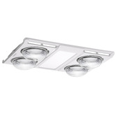 Martec Profile Panel 4 Heater Bathroom Exhaust Fan with LED
