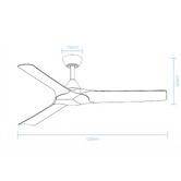 Martec Alpine 132cm DC Smart Ceiling Fan with Remote Control