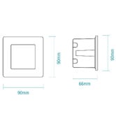 Martec Aspen Recessed LED Outdoor Step Light