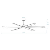 Martec Osprey 205cm DC Smart Ceiling Fan with Remote Control