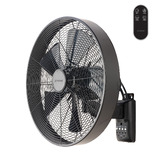 Martec Como 3 Speed Wall Fan with Remote Control