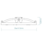 Martec Catalina 53.5cm DC Smart Ceiling Fan with LED Light