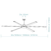 Martec Albatross II DC Smart Ceiling Fan with LED Light